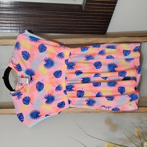 Betsey Johnson Girl's Pink Terry Bathing Suit, Swim Suit Hooded Coverup - Picture 1 of 8